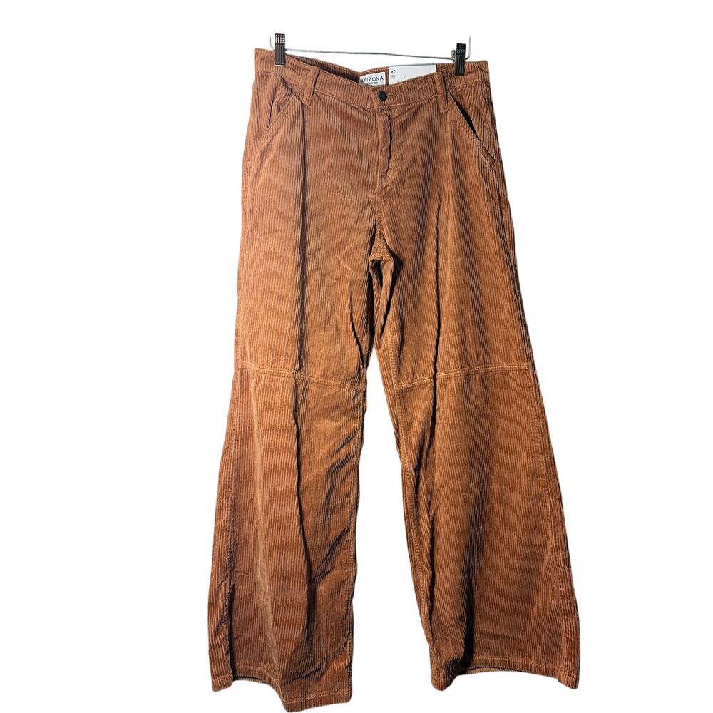 Arizona Jean Co Baggy Y2K Corduroy Pants Women’s Size 5 Burgundy Wide Leg NWT
